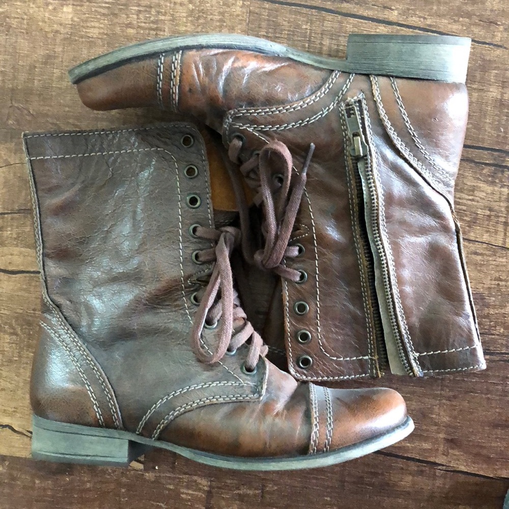 Steve Madden Mid rise leather boots